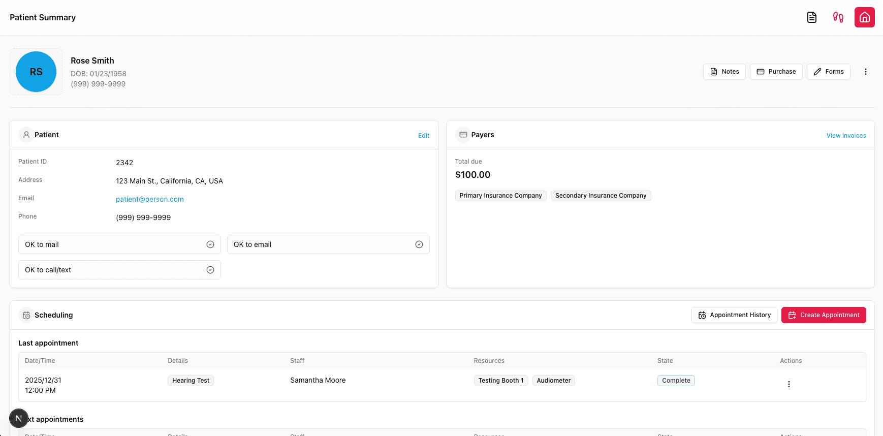 Patient scheduling overview