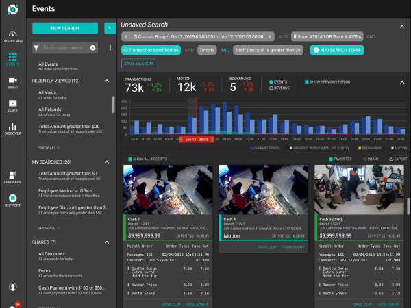 Event search high fidelity design